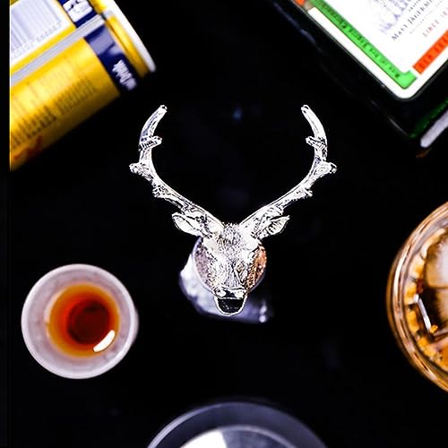 Deer Head Liquor Bottle Pourer with Silicone Stopper P101785