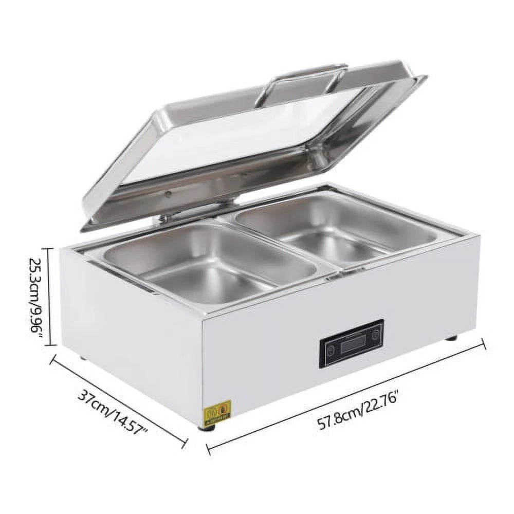 Stainless Steel Electric Chafing Dish Buffet Food Warmer 9QT C887979