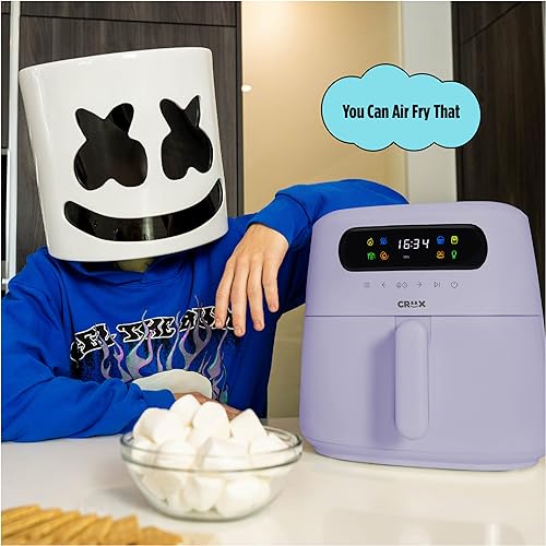 8 QT Digital Air Fryer with Touch Screen, Timer and Auto Shut-off, Lavender L33592