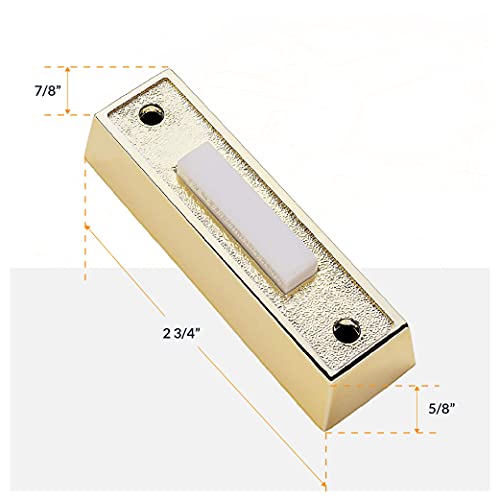 Wired Doorbell Chime Kit with Transformer and Lighted Push Button, White R99846