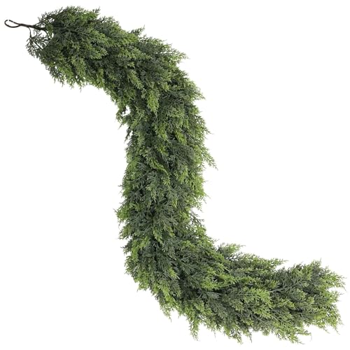 9ft Cedar Garland Artificial Christmas Garland for Fireplace Mantel Indoor Outdoor Decor O977063