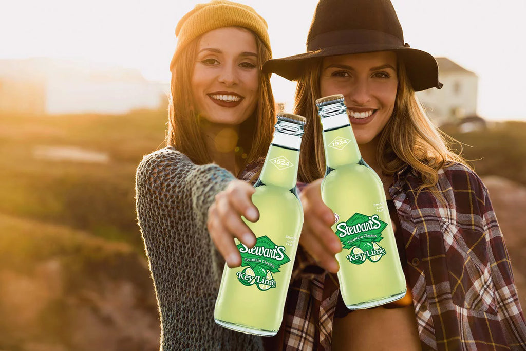 Key Lime Soda, 12 fl oz, 12 Glass Bottles, All Natural D557
