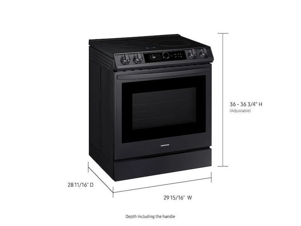 6.3 cu. ft. Smart Slide-in Induction Range, Black Stainless O860
