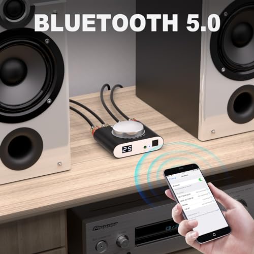 160W Mini Bluetooth 5.0 Power Amplifier, 2 Channel Stereo Hi-Fi Digital Amp K525060