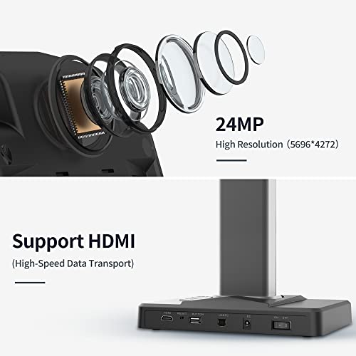 Book Scanner, 24MP Document Camera, A3, OCR, HDMI L723