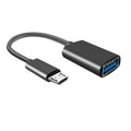 12cm USB to Micro USB/Type C OTG Cable Adapter Cord for Tablets Phones with 480Mbps High Speed Data Transmission