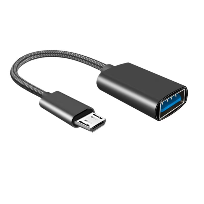 12cm USB to Micro USB/Type C OTG Cable Adapter Cord for Tablets Phones with 480Mbps High Speed Data Transmission