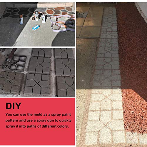 15.7"x15.7"x1.57" Reusable Concrete Path Maker Mold for Stepping Stone Paver R558