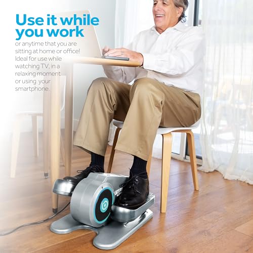 Foot Pedal Exerciser for Seniors, Under Desk Elliptical Exercise Bike T603778
