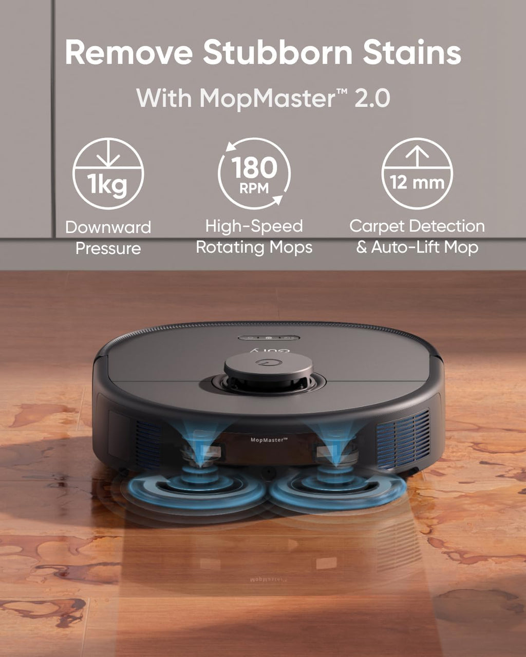Robot Vacuum and Mop with 8000 Pa Suction, Self-Emptying U6435