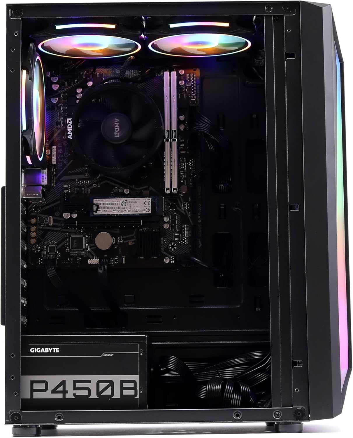 Gaming Desktop PC, AMD Ryzen 5 8500G, 16GB DDR5, 1TB SSD, Win 11 Pro Ready V422146