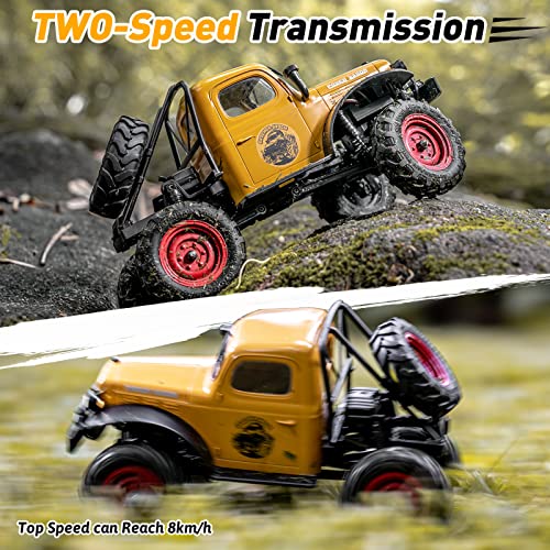 1/24 Scale 4WD Offroad RC Crawler Car Yellow N341