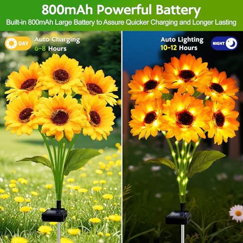 Outdoor Solar Christmas Decorations, 180 LED Candy Cane Lights, 8 Modes, Waterproof G88930