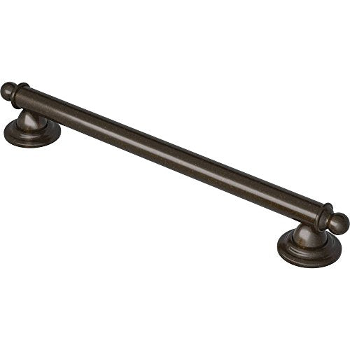 Moen YG2218ORB Bathroom Safety 18-Inch Stainless Steel Traditional Bathroom Grab Bar, Oil-Rubbed Bronze