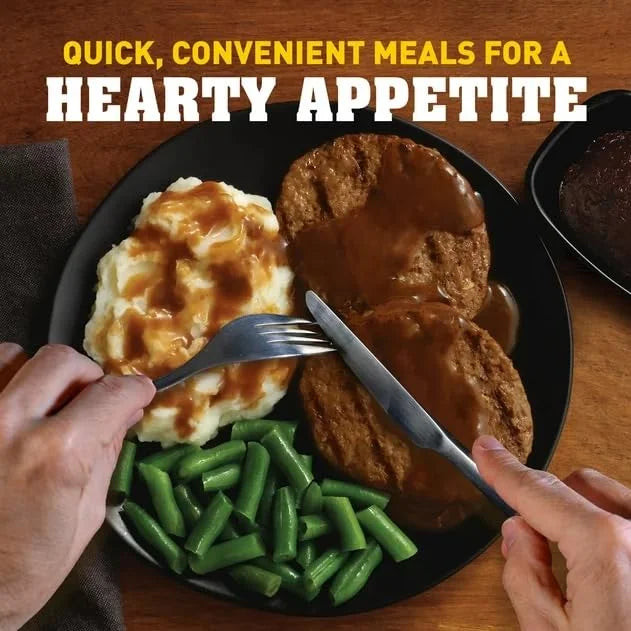 Salisbury Steak Frozen Dinner, 16 oz - Pack of 8 M221205