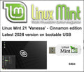 Linux Mint 21 Cinnamon New Latest Version for 2024 USB - 64bit
