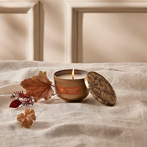 Scented Candles in Tin with Gold Lid - Crisp Fir, Cedarwood & Sandalwood B721287