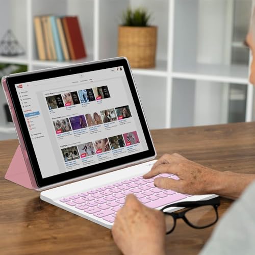 10 Inch Android Tablet with Keyboard Case Mouse Stylus J550018