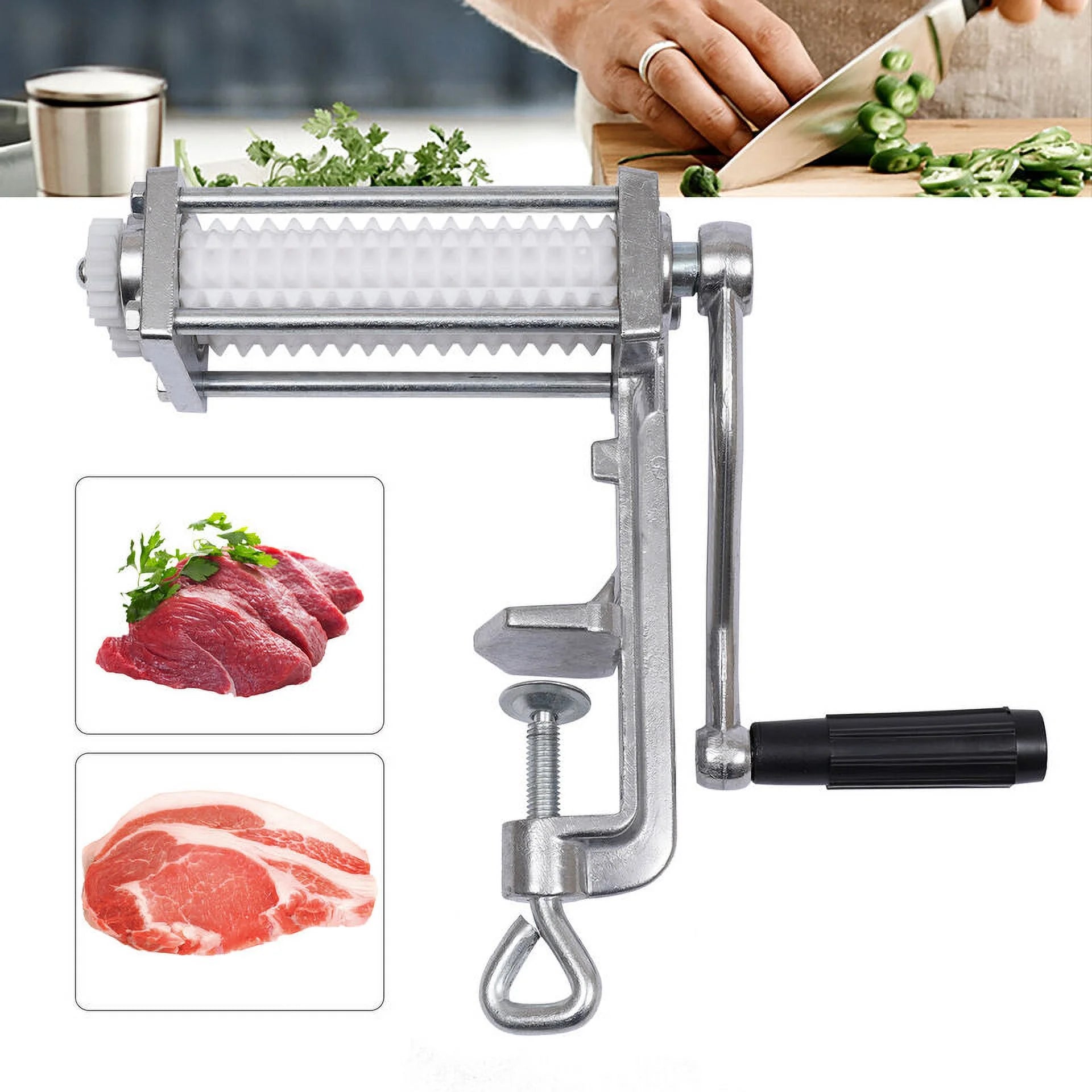 Meat Tenderizing Machine with Needle Blade, Clamp-on Kitchen Tool H852145