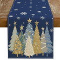 Christmas Table Runner 13x72 Inch, Red Winter Holiday Decor H348