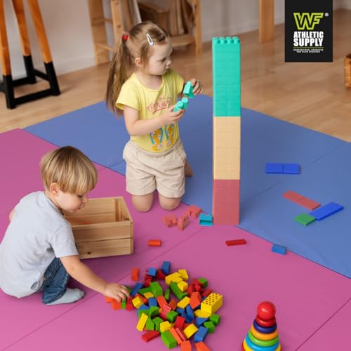 10' x 4' 4-Fold Folding Exercise Mat with Carrying Handles, 2 or 3 Inch Thick L713449