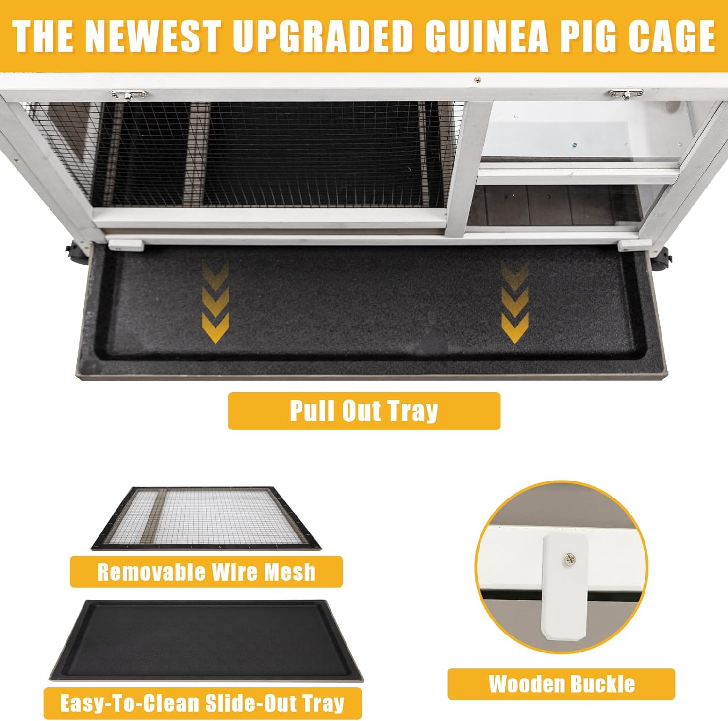 Small Animal Cage with Wheels and Pull Out Tray N2281