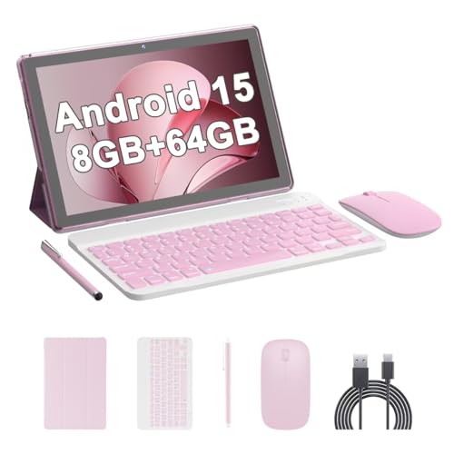 10 Inch Android Tablet with Keyboard Case Mouse Stylus J550018