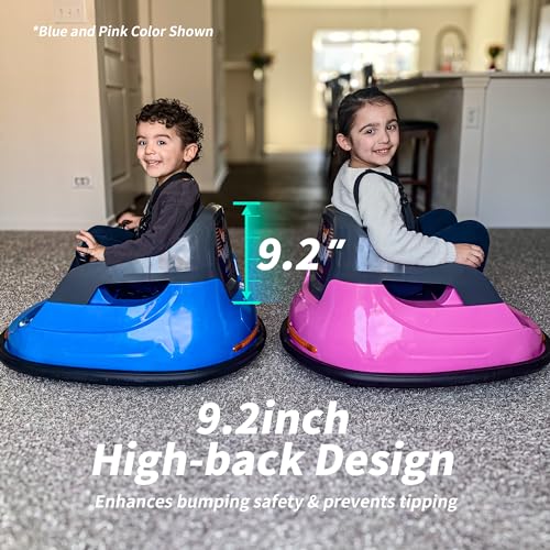 Kids Bumper Car with Remote Control, 3 Speeds - Blue U740787