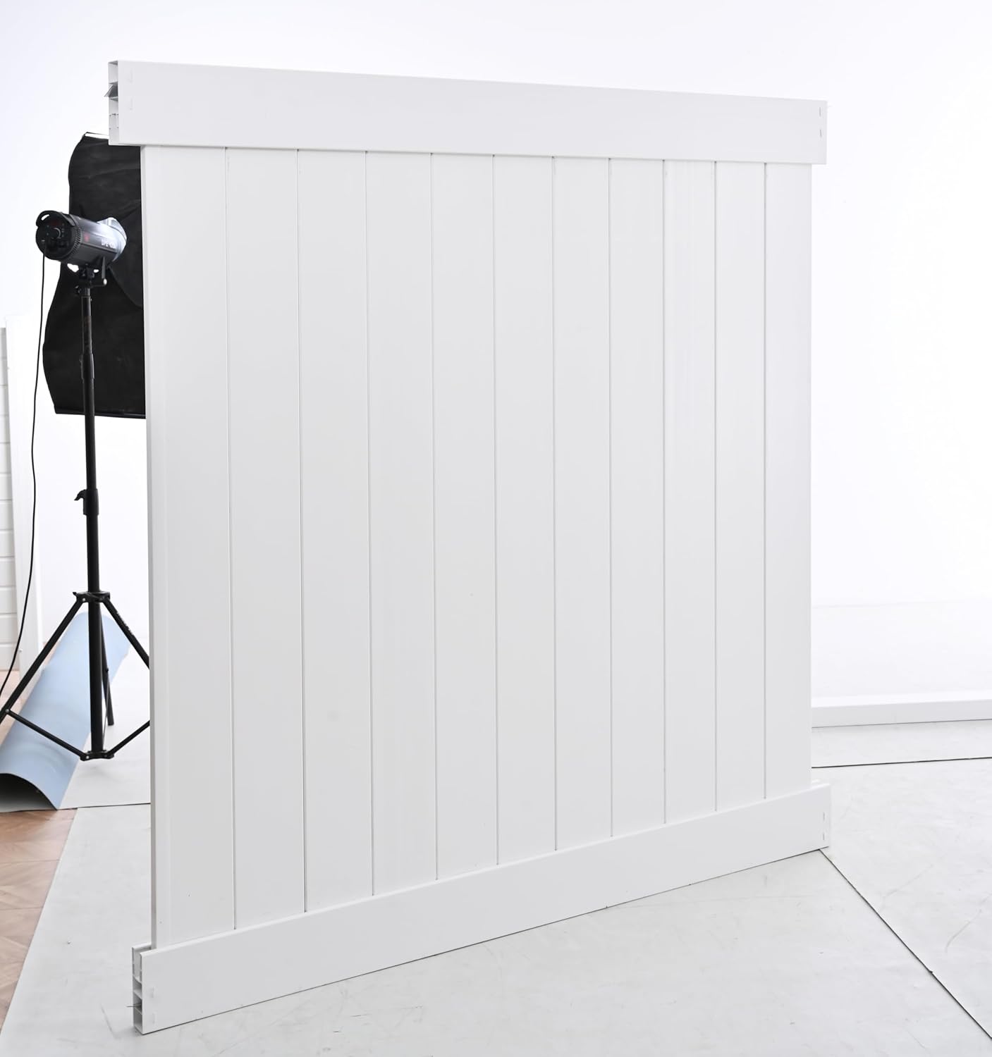 White Vinyl Privacy Fence Panels 6ft H x 6ft W, Set of 2 F72937