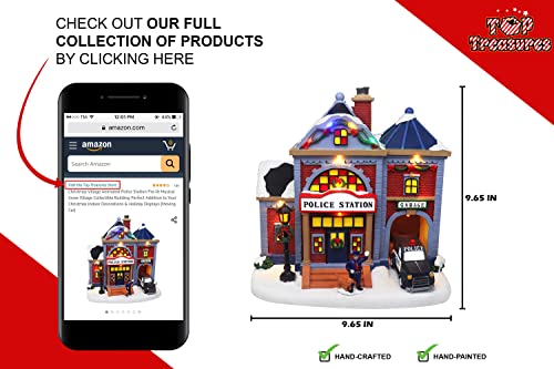 Lighted Musical Snow Village with Animated Kids Sledding A3584