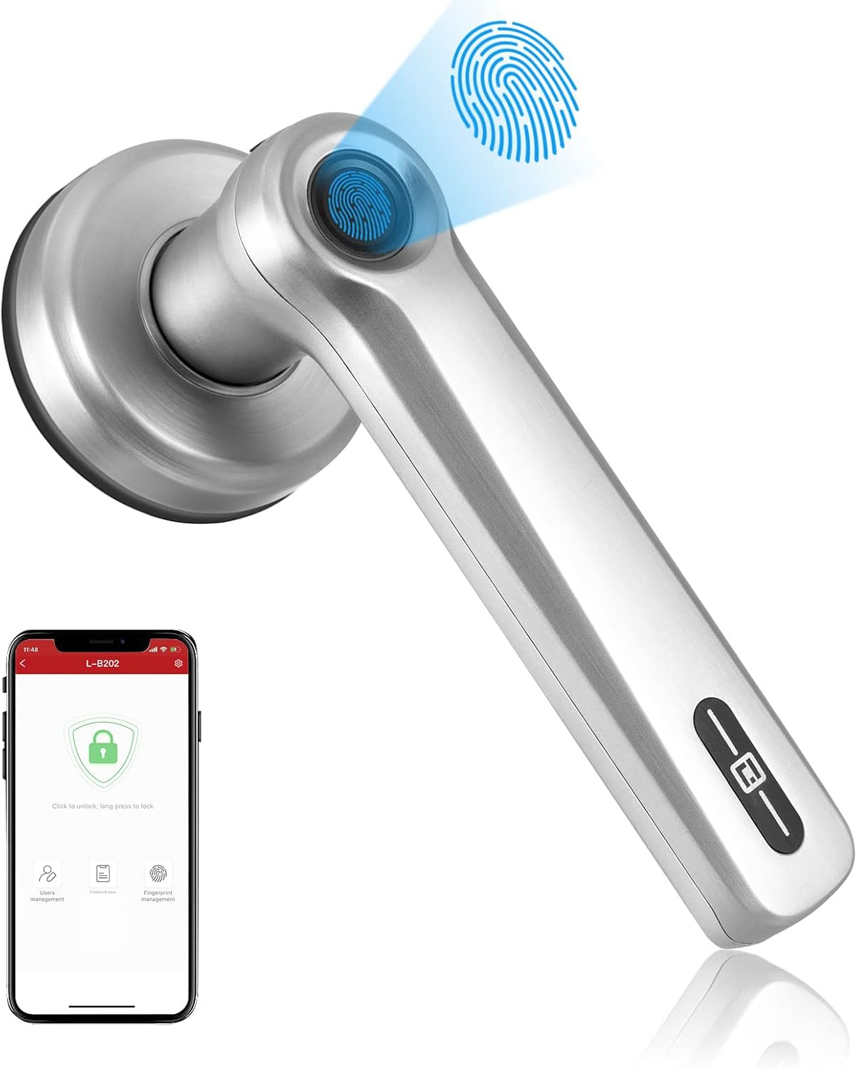 Smart Door Lock with Fingerprint and Keyless Entry I734