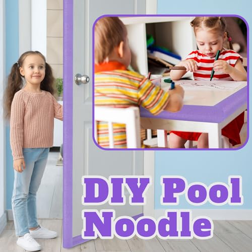 6 Pack Pool Noodles Foam Swim Noodles Hollow Swimming Pool Noodle Bulk Bright Pool Noodle Float Heavy Duty for Pool Floating Craft Project R770176