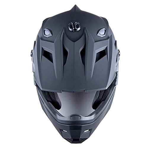 Adult Motocross Helmet Full Face Racing Style Matt Black D9788