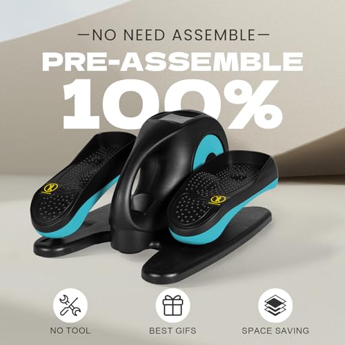 Under Desk Elliptical Machine, Seated Leg Exerciser with Remote Control P992