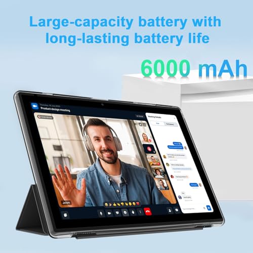 Tablet 10 Inch, 18GB RAM 128GB ROM, 2 in 1 with Keyboard Mouse Stylus G64709