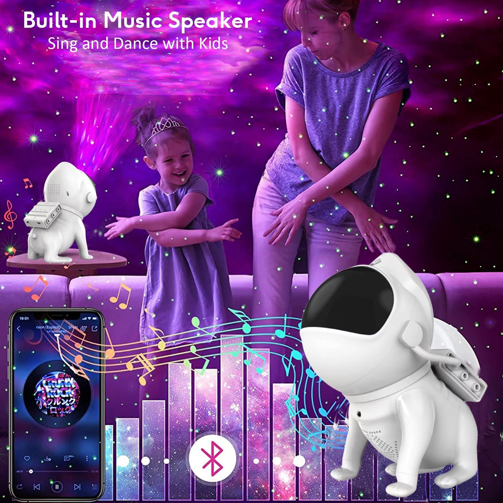 Galaxy Night Light Projector with Bluetooth Speaker, 21 Color Modes W255