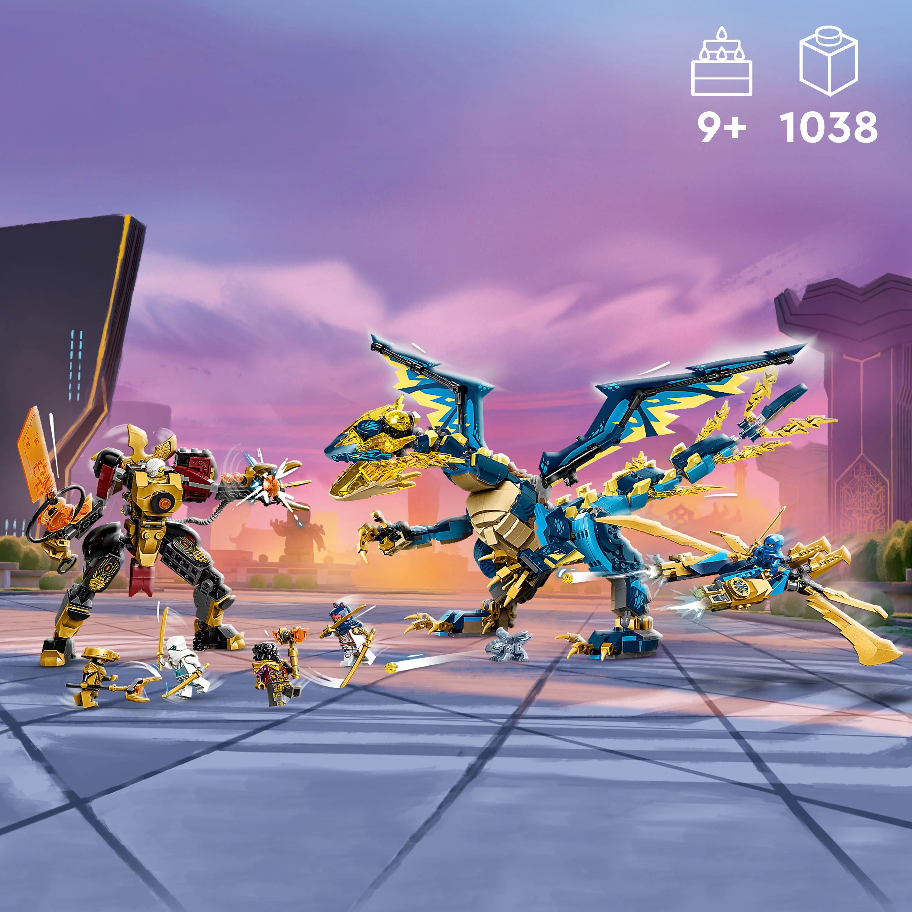 Elemental Dragon vs. The Empress Mech Building Toy Set R45895