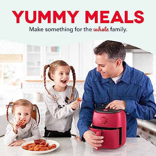 Electric Air Fryer Oven, 2.6 Qt., Grey, Compact, Auto Shut Off, 1000-Watt O64979