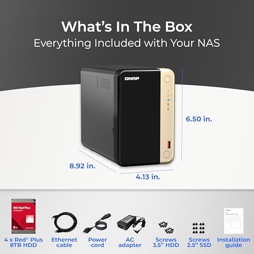 4 Bay Desktop NAS with Intel Celeron Quad-core Processor and Dual 2.5GbE S510