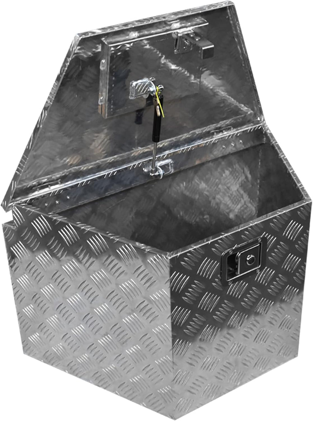 WFLNHB 29 Inch x 15 Inch Trailer Tongue Tool Box Aluminum Heavy Duty Truck Pickup Underbody Storage Tool Box