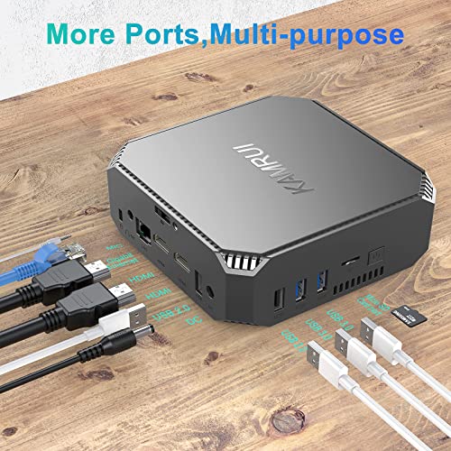 Mini PC Ryzen 7 5700U, 16GB RAM, 512GB SSD, 4K Dual Display Q948