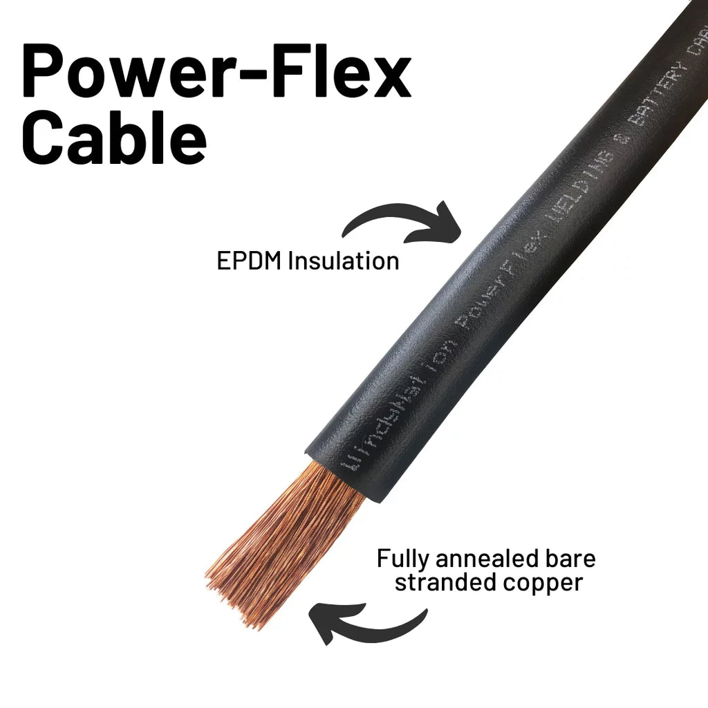 6-Gauge 25 ft. Black Welding Cable B65467
