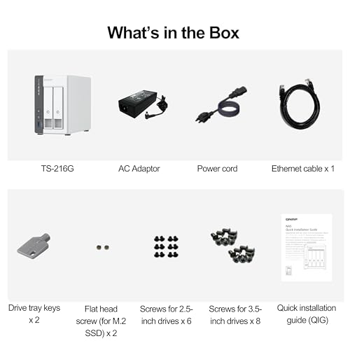 2-Bay 2.5GbE Desktop NAS with ARM Quad-Core CPU and 4GB RAM B1959