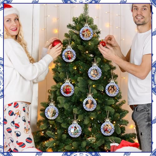 24 Pcs Christmas Photo Ornament Frames for Baby First Christmas Tree Keepsake K3591