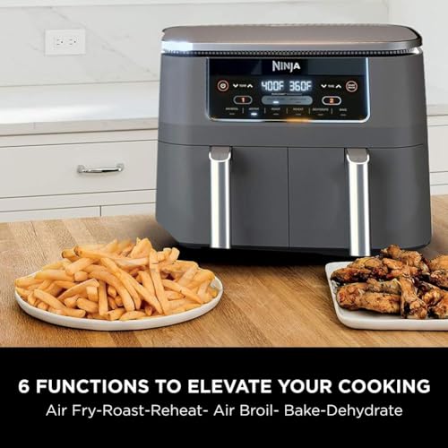 10QT 6-in-1 DualZone Air Fryer with 2 Independent Baskets B40403