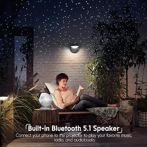 Star Projector with Bluetooth Speaker and White Noise for Bedroom T49326