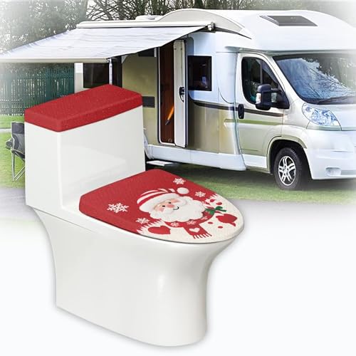 Christmas Toilet Lid and Tank Cover Set for Bathroom Decor K51670