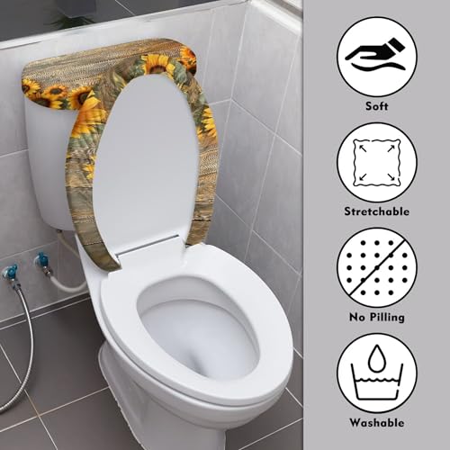 Christmas Toilet Lid and Tank Cover Set for Bathroom Decor K51670