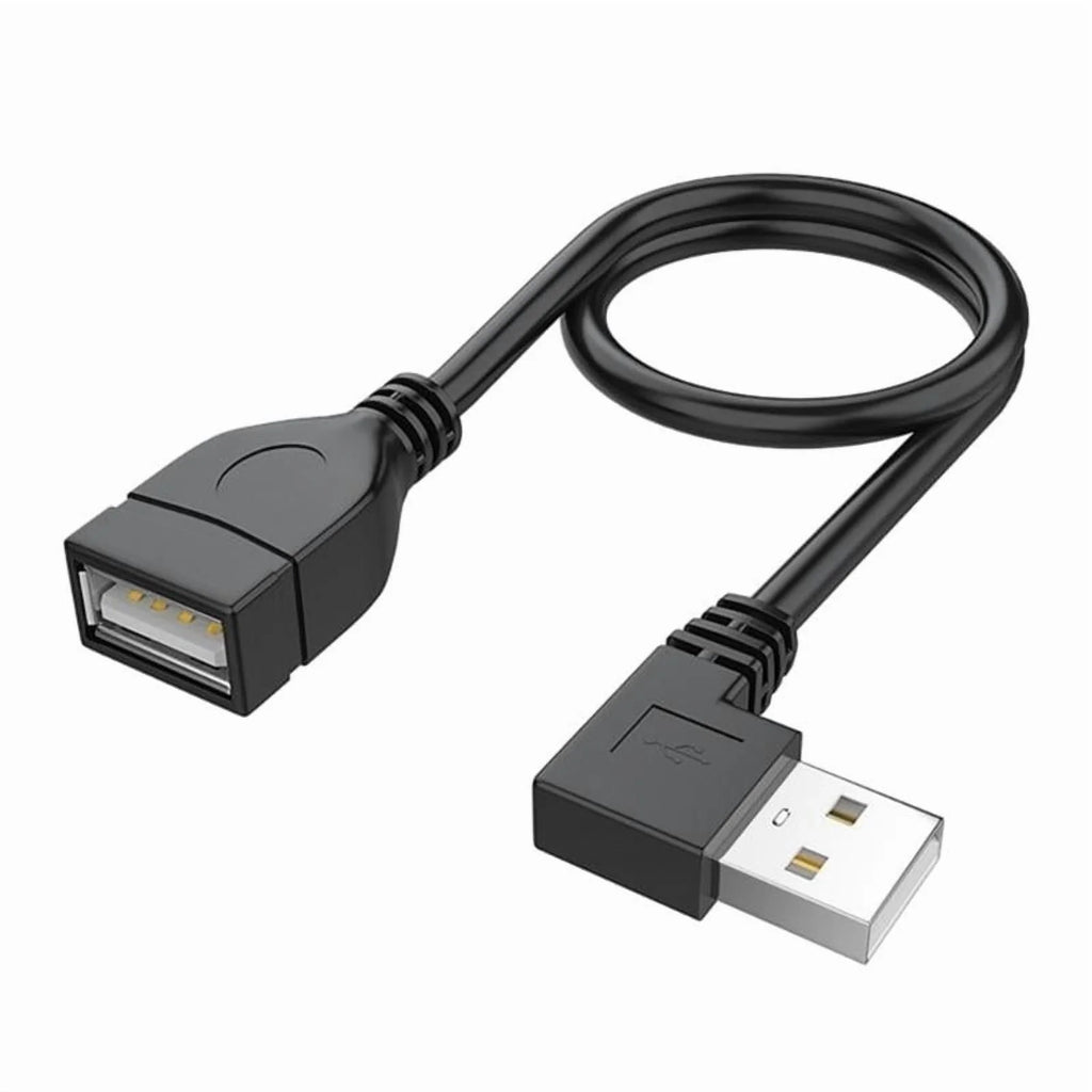 USB 2.0 Extension Cable Male to Female 90 Degree Angled Z420