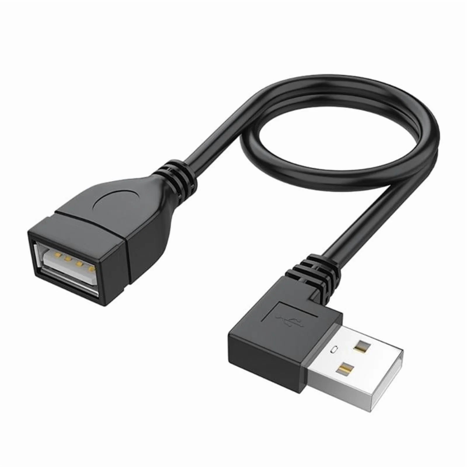 USB 2.0 Extension Cable Male to Female 90 Degree Angled Z420